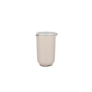 Mixbeker 1l met deksel chalk