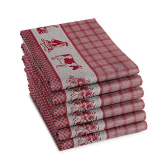Ddddd theedoek dutchie 60 x 65 red