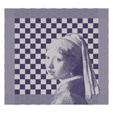 Ddddd theedoek girl with a pearl 60 x 65 blue