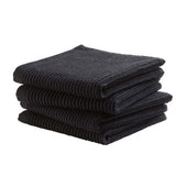 Ddddd vaatdoek basic black 30 x 30 cm set 4