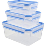 Tefal k30289 masterseal vershoudbakjes 0.55-2.3l 3-delig blauw