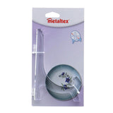 Metaltex bordenhouder 18-26 cm transparant