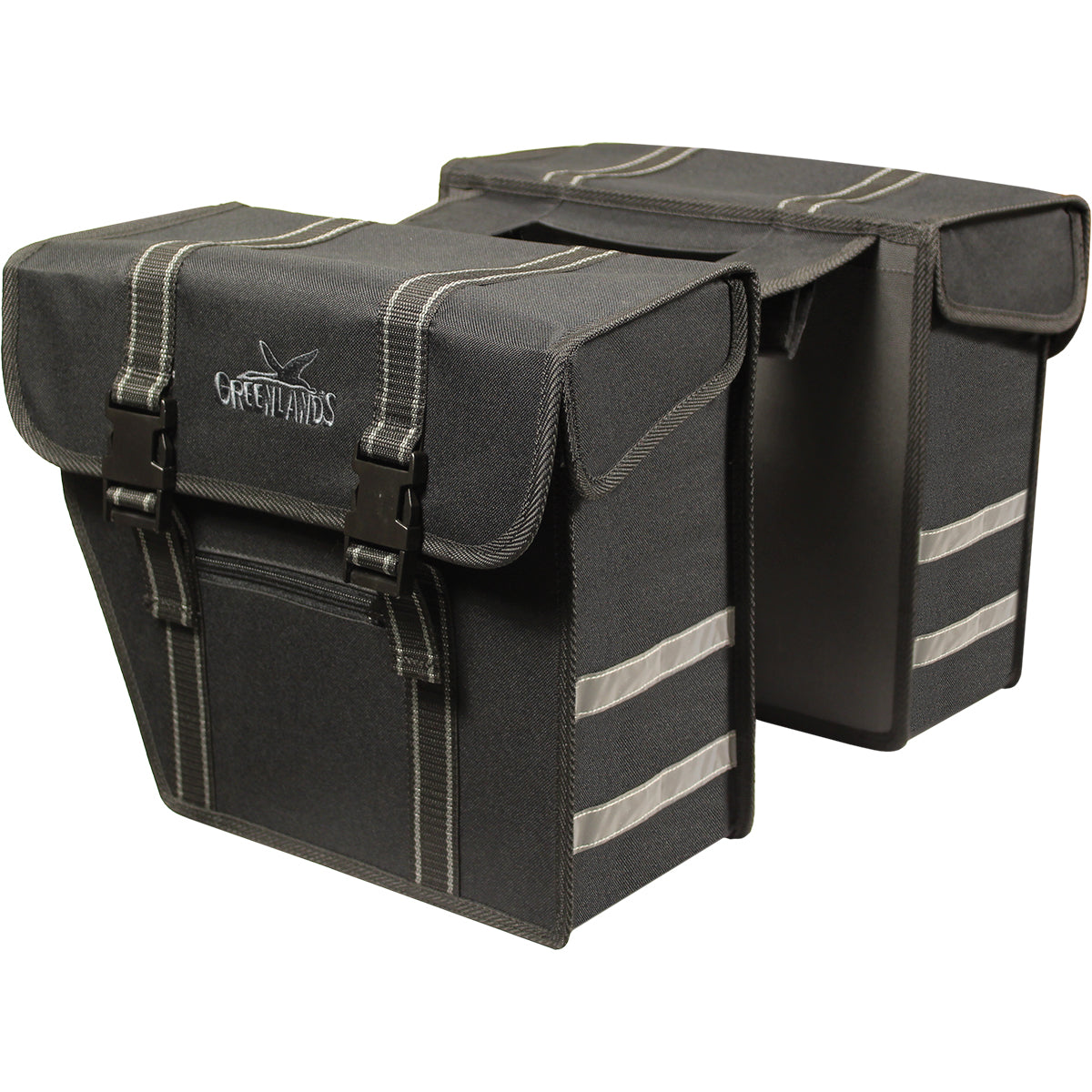 Greenlands dubbele fietstas city 25 liter zwart