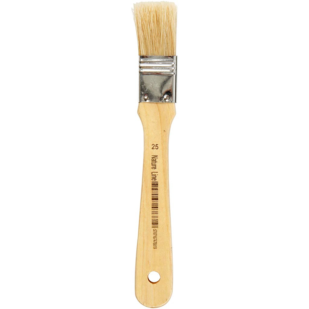 Creativ company vernis lak kwasten, l: 18,5 cm, b: 25 mm, plat, 12 stuk 1 doos