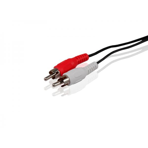 Conceptronic clcinch5 rca audio cable, 2x rca -> 2x rca, m m, 5m, black