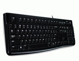Logitech k120 business style usb keyboard [usb, 104-key, numpad, durable, black]
