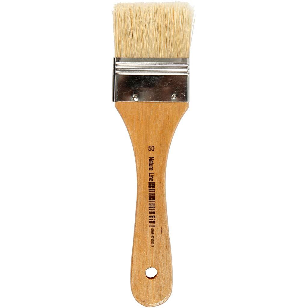 Creativ company vernis lak kwasten, l: 18,5 cm, b: 50 mm, plat, 12 stuk 1 doos