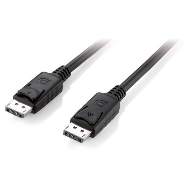 Equip 119333 displayport cable w latch, m m, 3m, black