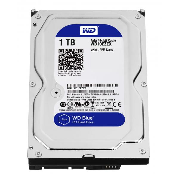 Western digital wd10ezex caviar blue hdd, 1tb, 3.5 , sata3, 64mb, 7200rpm, 150 mib s, 6.8w