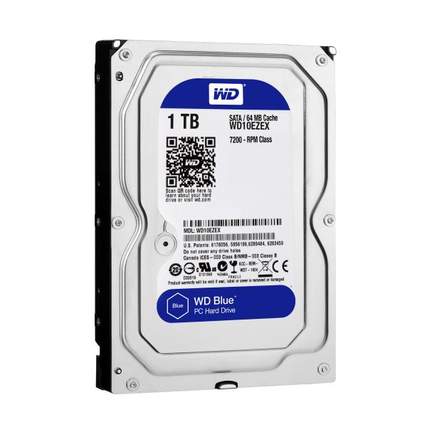 Western digital wd10ezex caviar blue hdd, 1tb, 3.5 , sata3, 64mb, 7200rpm, 150 mib s, 6.8w