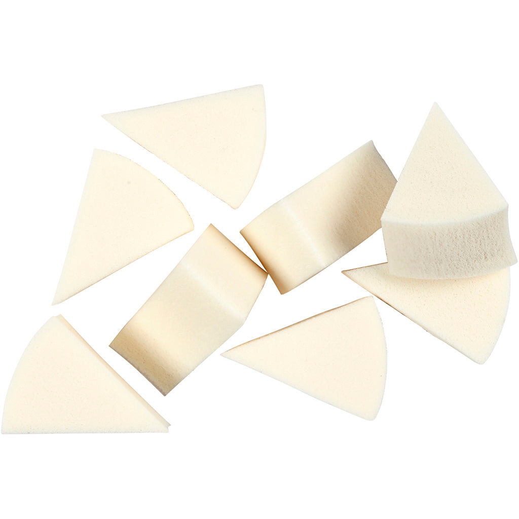 Creativ company sponzen, l: 40 mm, b: 25 mm, wit, 8 stuk 1 doos