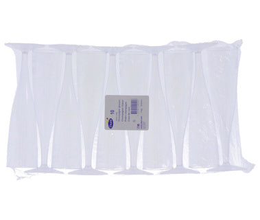 Duni champagneglazen crystallo plastic 10 stuks