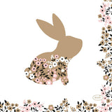 Duni paas servetten blooming bunnies 24x24 cm