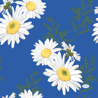 Duni servetten daisy blue 33x33 cm