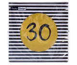Servetten 30th birthday 33x33 cm