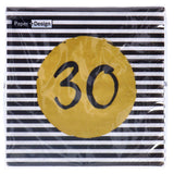 Servetten 30th birthday 33x33 cm