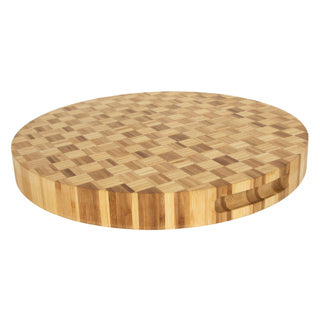 Geen merk snijplank bamboe ø 38 x 4 cm fsc