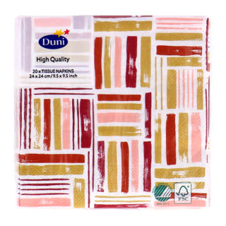 Duni servetten golden impuls 24x24 cm