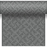 Duni tafelkleed 3-in-1 mosaic granite grey 40x480 cm