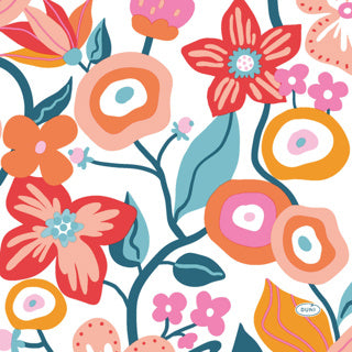 Duni servetten vibrant bloom 33x33 cm