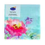 Duni servetten flowy floral 24x24 cm
