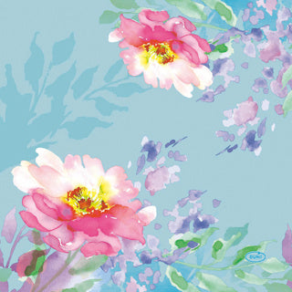Duni servetten flowy floral 33x33 cm