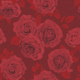 Duni servetten rich roses 33x33 cm