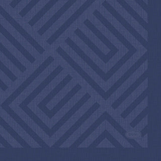 Duni servetten mosaic dark blue 24x24 cm