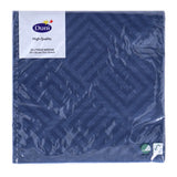 Duni servetten mosaic dark blue 33x33 cm