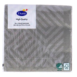 Duni servetten mosaic granite grey 24x24 cm