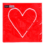 Duni servetten i love you 33x33 cm
