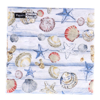 Duni servetten beach shells 33x33 cm