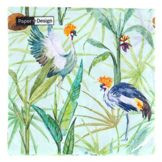 Duni servetten dancing birds 33x33 cm