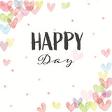 Duni servetten hearts happy 33x33 cm