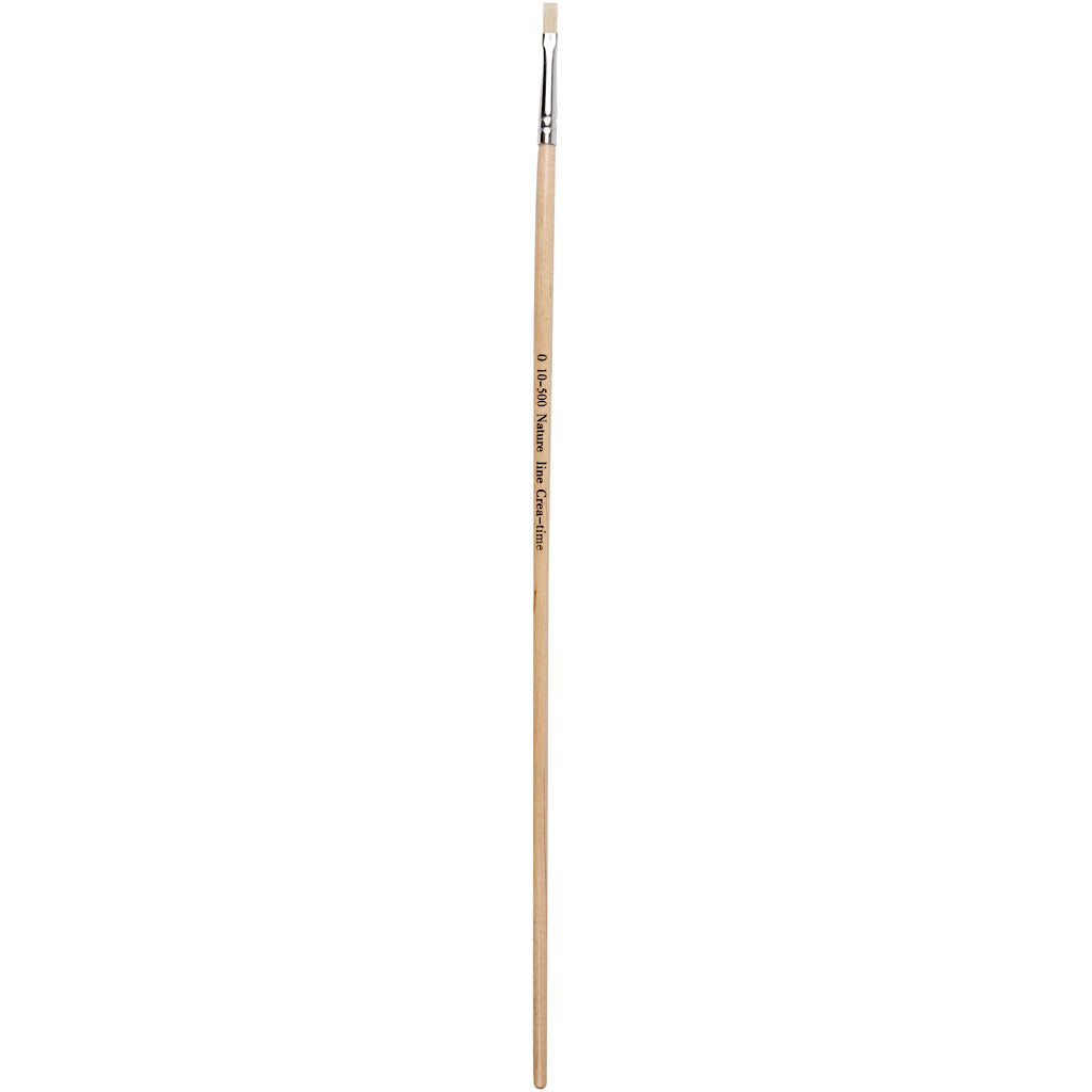 Houten Kwasten nr. 0, Lange Steel, 12st.