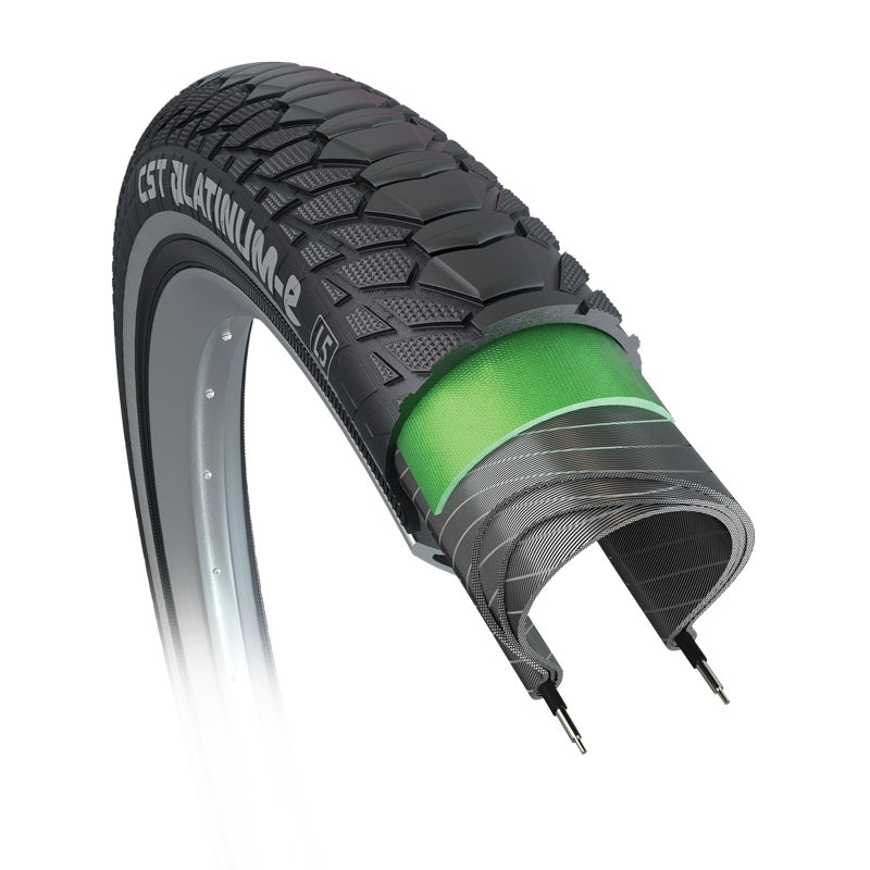 CST Buitenband Platinum-E 47-622 | 28x1,75 | zwart