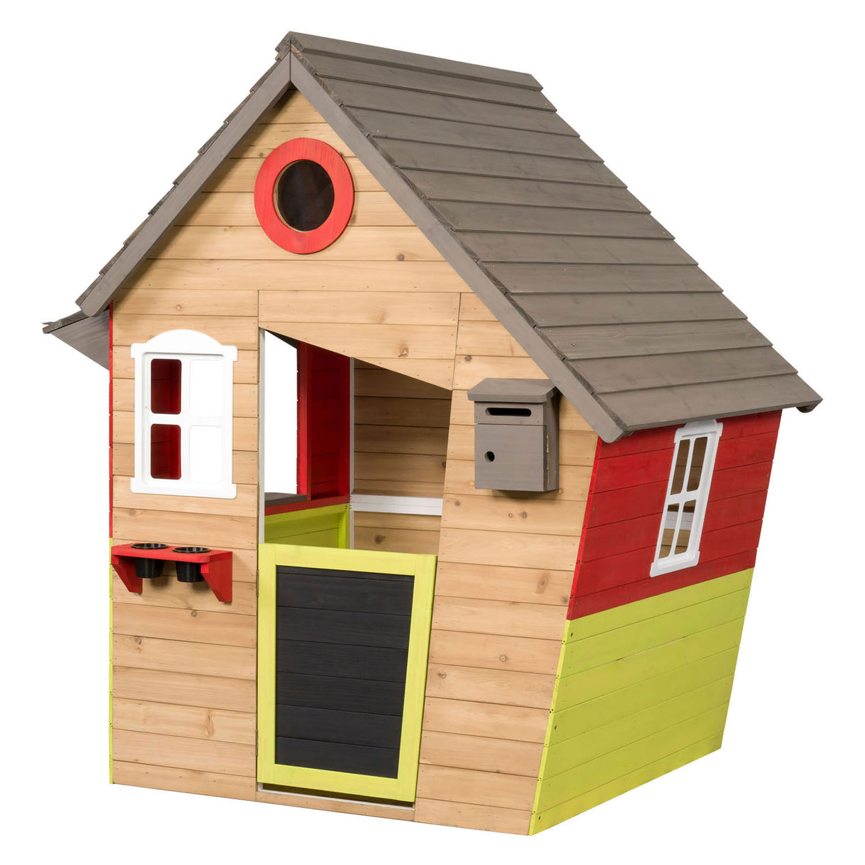 Swingking houten speelhuisje fairytale