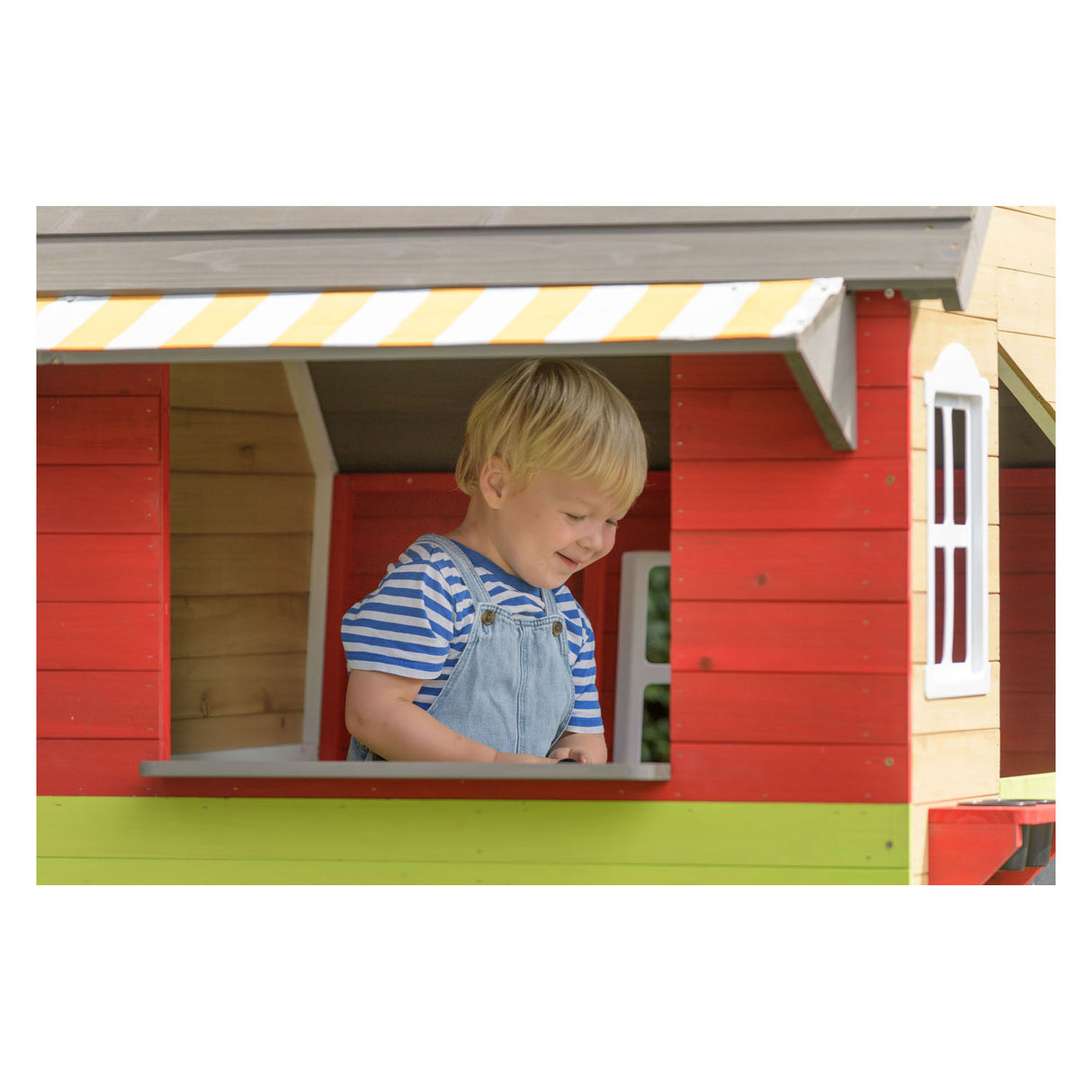Swingking houten speelhuisje fairytale