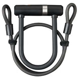 Axa beugelslot newton mini pro + cable 100 10 - zwart
