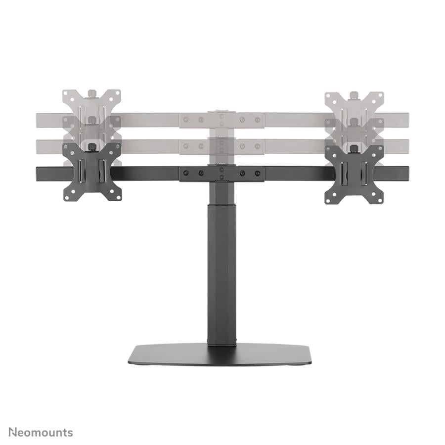 Neomounts fpma-d865dblack flatscreen bureausteun, 2x 10-27 , 12 kg, 35 - 46cm, 75x75 100x