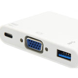 Equip 133462 usb type c to vga female usb a female pd adapter, 1080p, 15cm, white