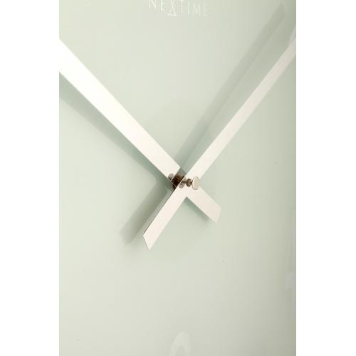 Nextime klok 2472 mirror glass, ø43 cm, wall, white