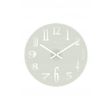 Nextime klok 2472 mirror glass, ø43 cm, wall, white