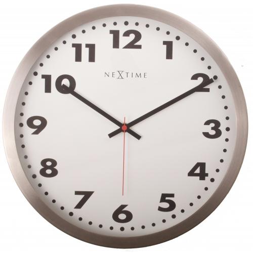 Nextime klok 2521 arabic, ø33 cm, wall, white