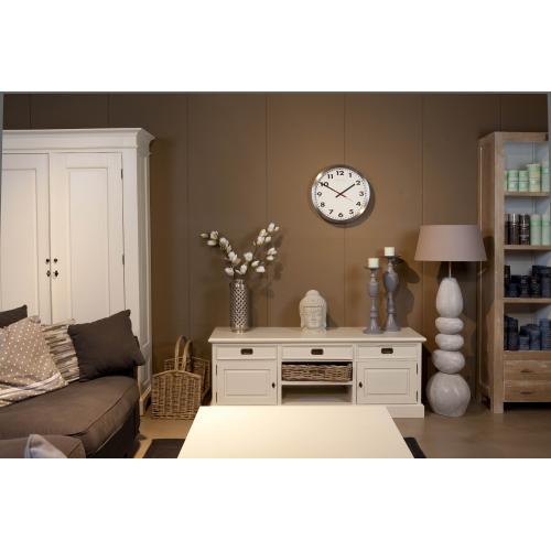 Nextime klok 2521 arabic, ø33 cm, wall, white