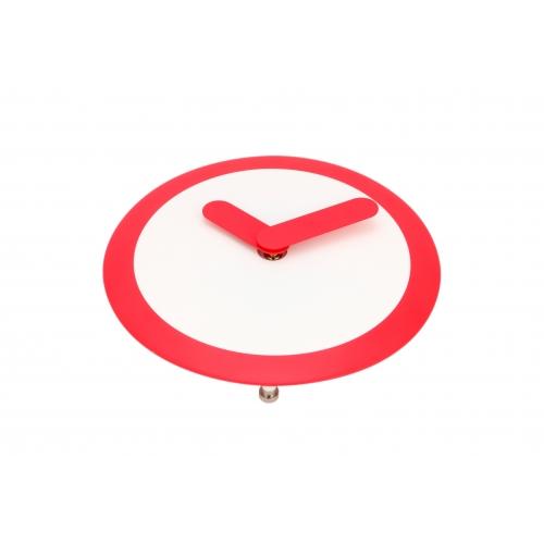 Nextime klok 2615ro focus, ø25 cm, wall, white red