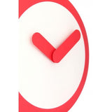 Nextime klok 2615ro focus, ø25 cm, wall, white red