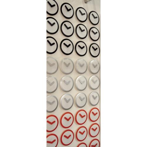 Nextime klok 2615zi focus, ø25 cm, wall, white silver