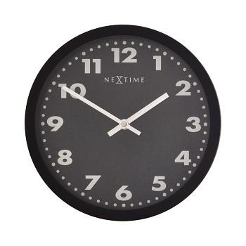 Nextime klok 2906ma mercure, ø 25 cm, wall, black