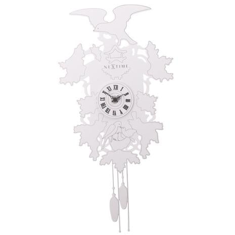 Nextime klok 2988 cuckoo weeble, 41x21 cm, wall, white